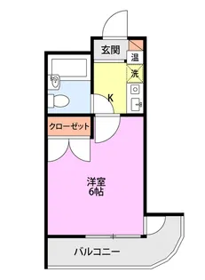 レジデンシャル万代【5階】の間取り