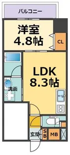 ヴィオラ西宮【6階】の間取り