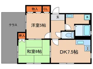 グロ-バルライフ【1階】の間取り