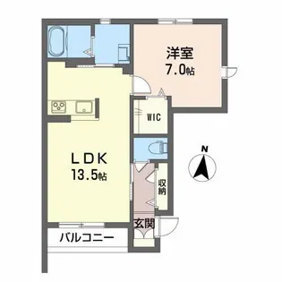 クオーレ【1階】の間取り