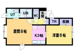 スリーハイツ【2階】の間取り