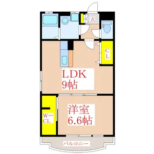 パストラル国分【1階】の間取り