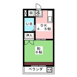 レイクグリーン三好 A棟【1階】の間取り