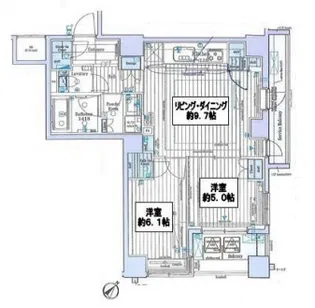 セルアージュ横濱関内エリーゼ【10階】の間取り