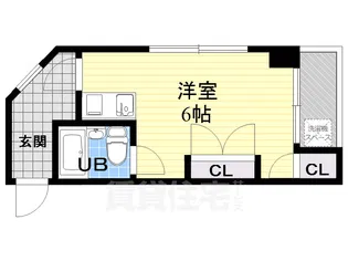 グロースハイツ東三国【2階】の間取り