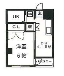 ジュネス国分寺【1階】の間取り