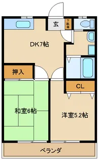 ブルゴーニュ【2階】の間取り