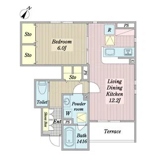 Tanglin I【1階】の間取り