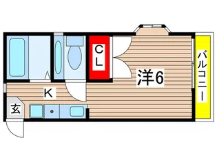 シャトル検見川【2階】の間取り