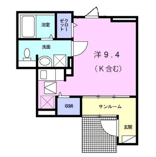 アヴニールI【1階】の間取り