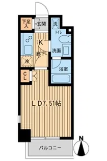 プライムアーバン西武柳沢【2階】の間取り