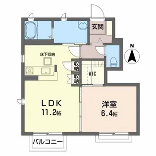 コーポラス開成5号館【1階】の間取り