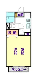 ハピネスII【1階】の間取り