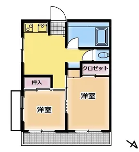 カバヤビル【4階】の間取り