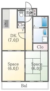 メゾンドール西久保II【4階】の間取り