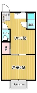 木村マンション【1階】の間取り