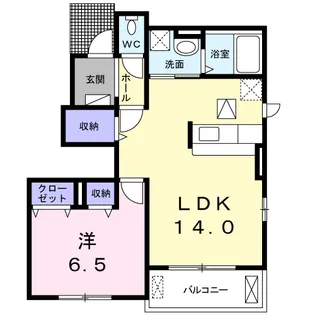 Noble C (ノーブルC)【1階】の間取り