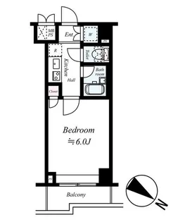 ルーブル西馬込弐番館【6階】の間取り