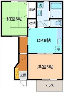 ヴェールジャルダン B棟【1階】の間取り