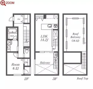 Pete猫洞通の間取り