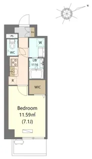 Maison du HIBOU(メゾン・ド・イヴ)【3階】の間取り