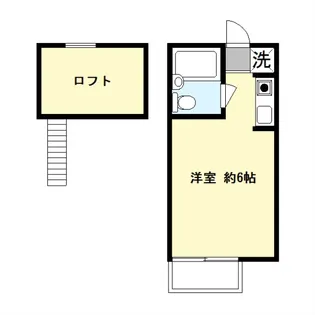 コーポサンリバー東【2階】の間取り