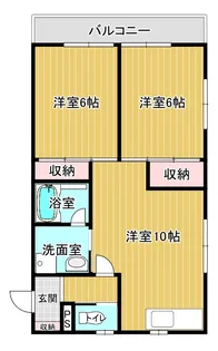 フラットN【1階】の間取り
