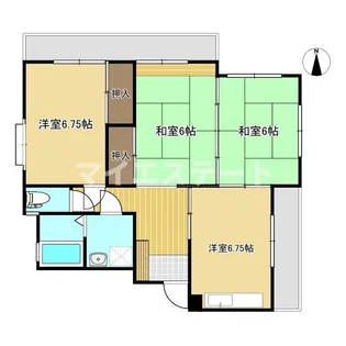 コーポ松本【3階】の間取り