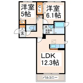 リオブランコ【3階】の間取り