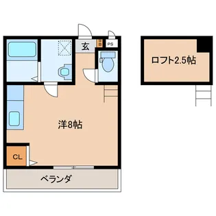 国府レインボーハイツII【2階】の間取り
