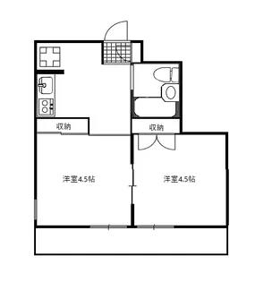 メゾンドタチバナ【4階】の間取り