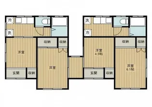 群馬県桐生市広沢町5【一戸建】の間取り
