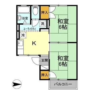 コーポ宝 C【2階】の間取り