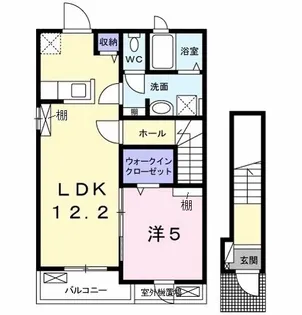 カーサ ヴェルデ【2階】の間取り
