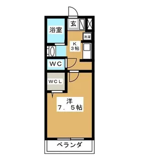 ラ フローラ【2階】の間取り