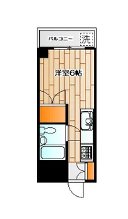 神奈川県横浜市神奈川区三枚町【マンション】の間取り