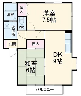 サンフローラ袋井A【1階】の間取り