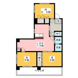 メゾンひふみ【2階】の間取り