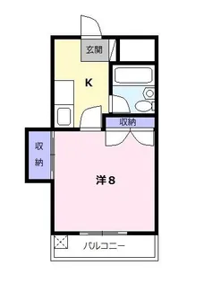 中部マンション【1階】の間取り
