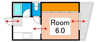 ホワイトシティ大供【3階】の間取り