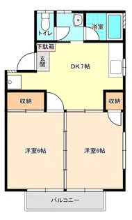 サンビレッジ武部B【2階】の間取り