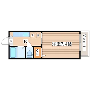 レストファミール【1階】の間取り