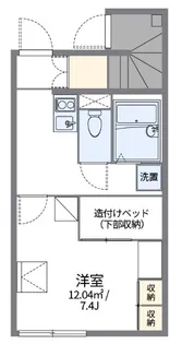 東京都東村山市廻田町1【アパート】の間取り