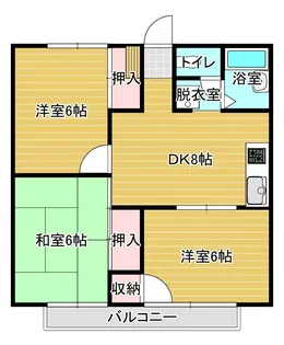 プレジールフォンテ【2階】の間取り