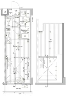 PREMIUM CUBE G 北新宿DEUX【1階】の間取り