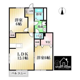 オーブII【1階】の間取り