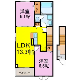 マードレ八番館【2階】の間取り