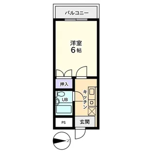 信開グランドハイツ【1階】の間取り