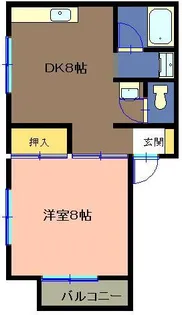 静岡県沼津市今沢【アパート】の間取り