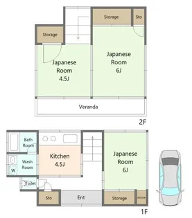 埼玉県所沢市大字下安松【一戸建】の間取り